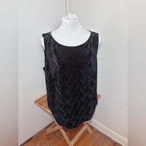 Connected Velvet Sleeveless Blouse New